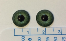 Глазки №835 живые клеевые зеленые 1.0 см